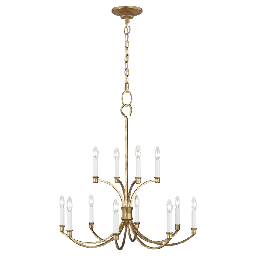 Chapman & Myers Westerly 12 Light Antique Gild Medium Chandelier Lighting Affairs