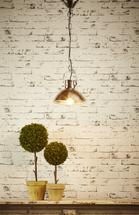 Claude Hanging Lamp in Antique Silver