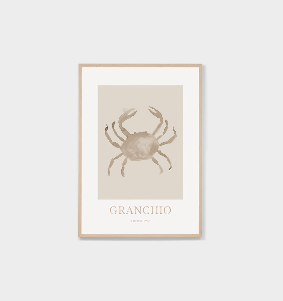 Crab Sand Framed Print