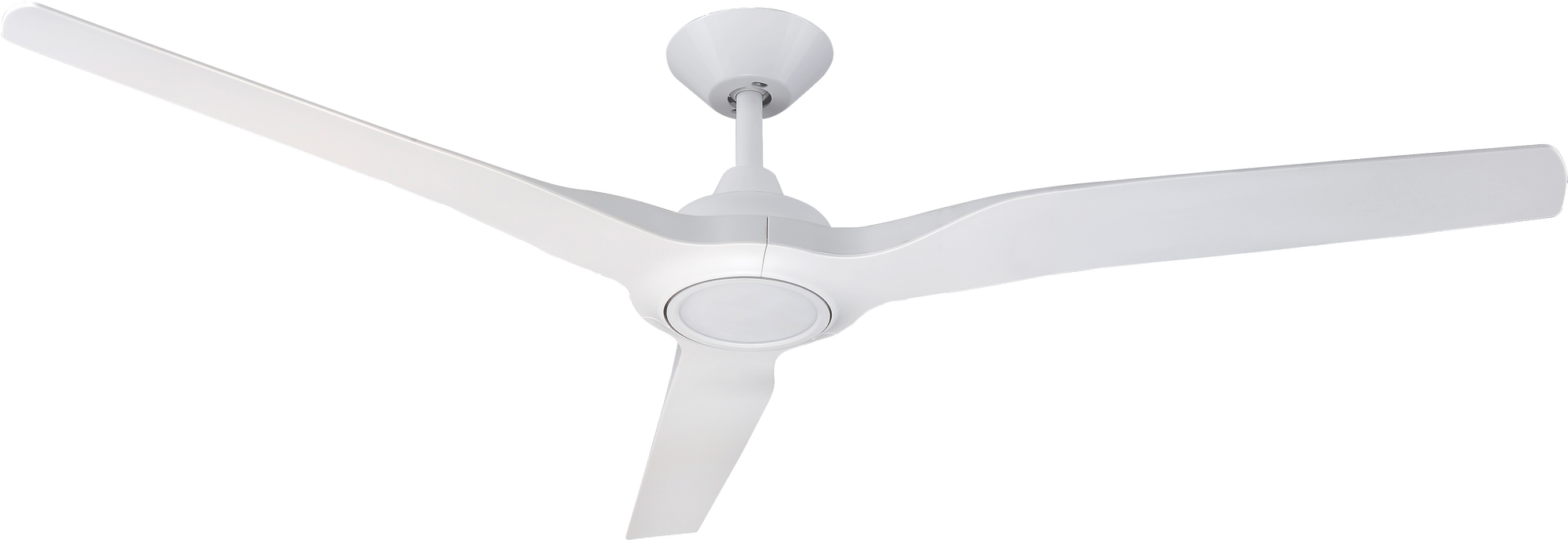 Radical 2 White 60" with Light Ceiling Fan