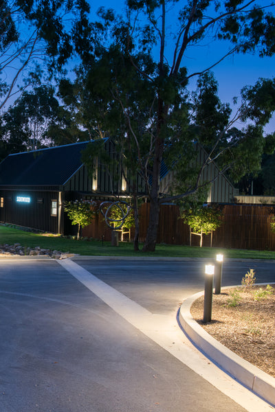 Castell 900mm Grey Bollard Light