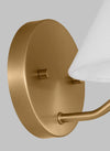 D&J Scott Burke 1 Light Satin Brass Wall Sconce Lighting Affairs