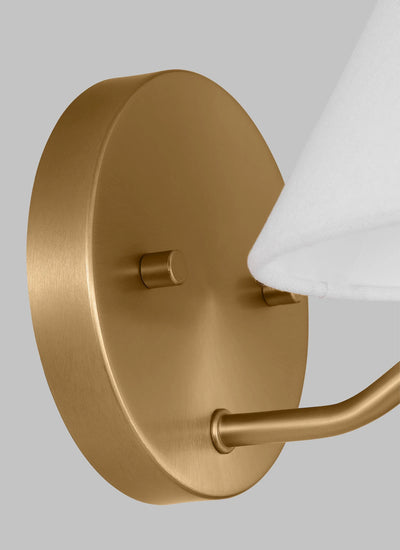 D&J Scott Burke 1 Light Satin Brass Wall Sconce Lighting Affairs