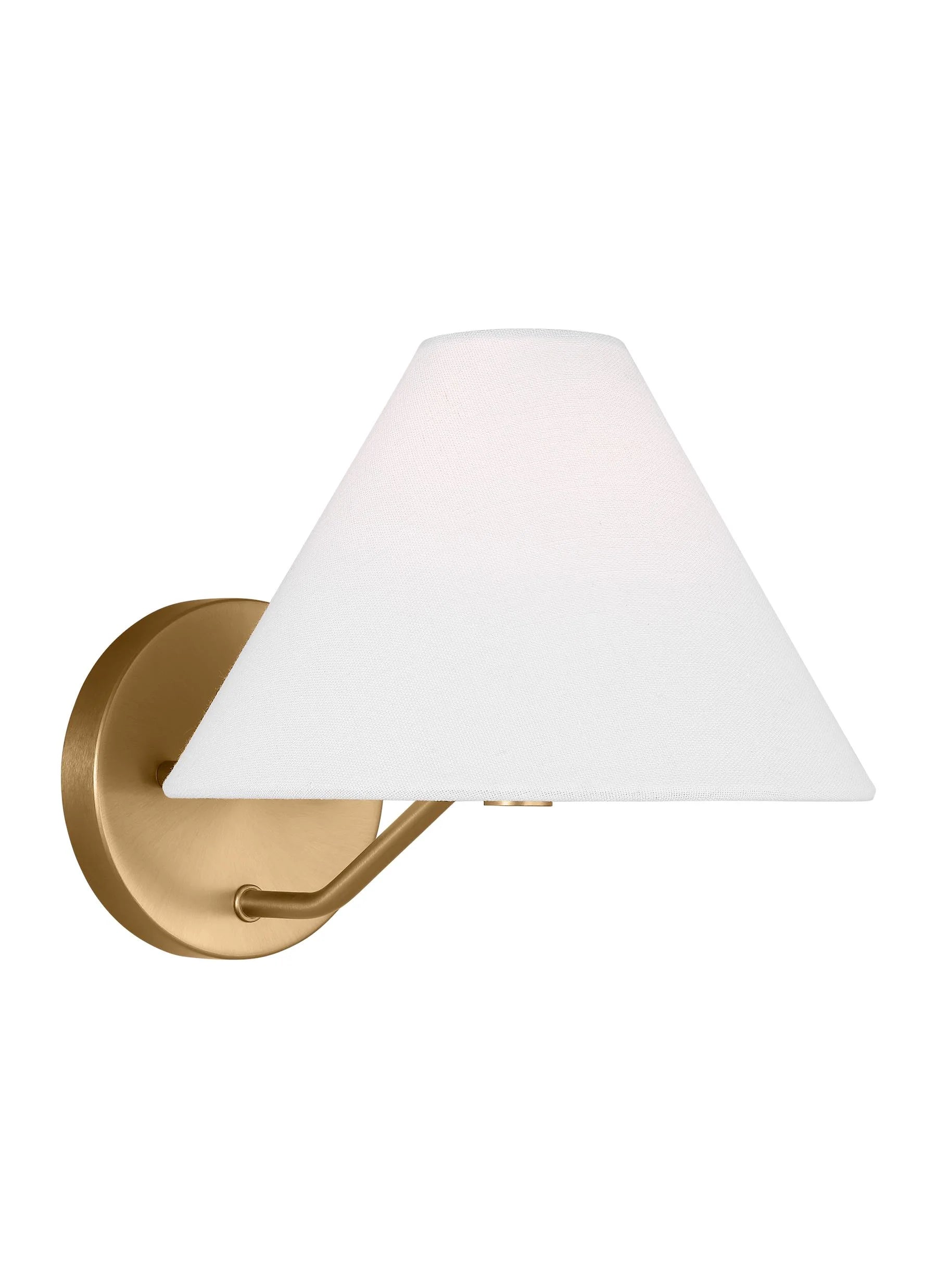 D&J Scott Burke 1 Light Satin Brass Wall Sconce Lighting Affairs