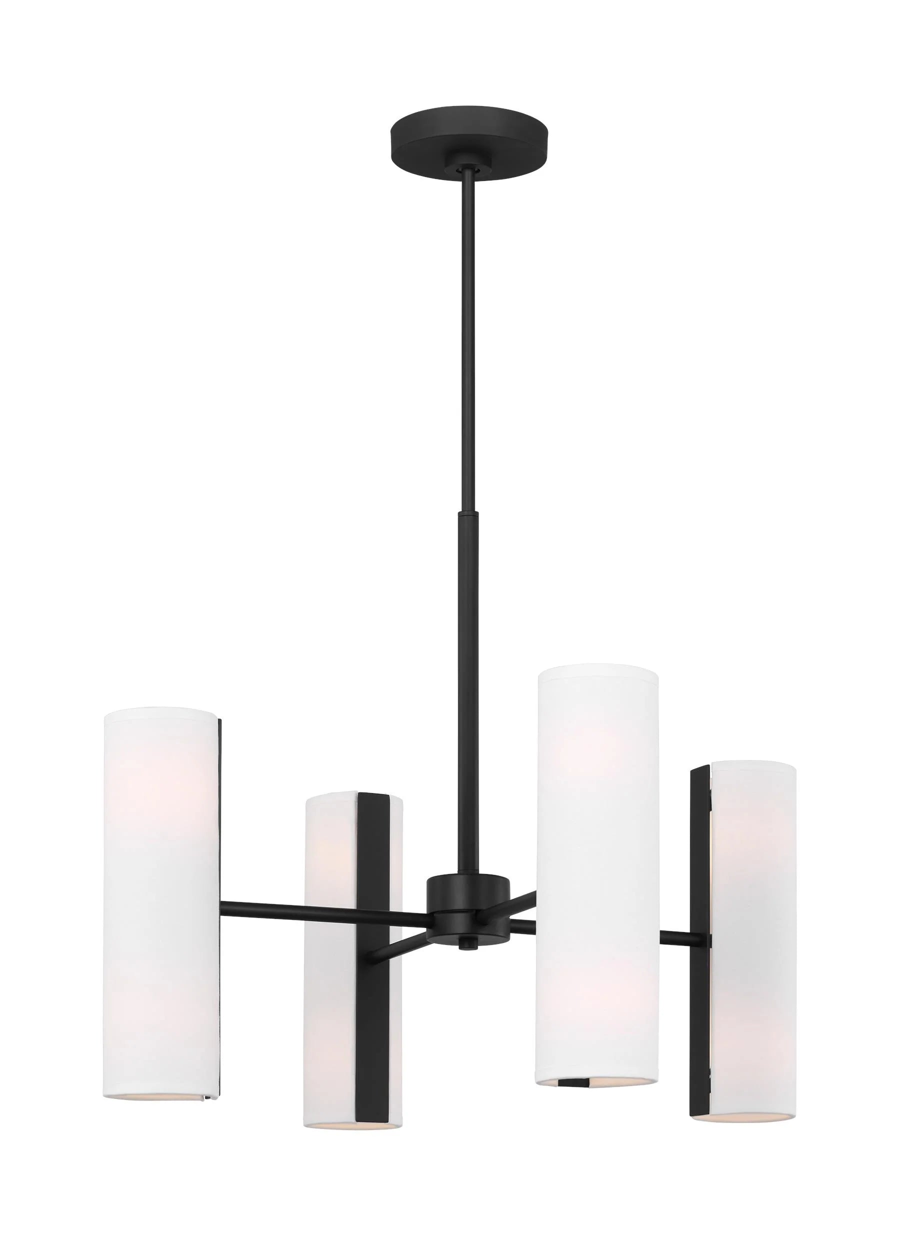 D&J Scott Capalino 8 Light Midnight Black Medium Chandelier Lighting Affairs