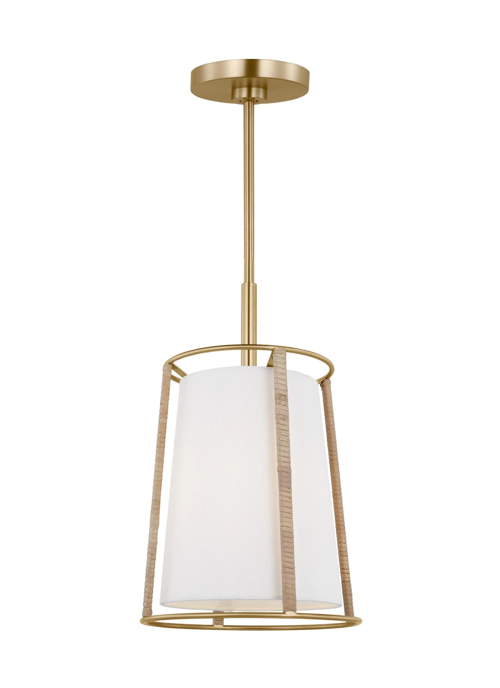 D&J Scott Cortes 1 Light Satin Brass Pendant Lighting Affairs