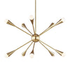 Ellen Degeneres Jax 10 Light Burnished Brass Pendant Lighting Affairs