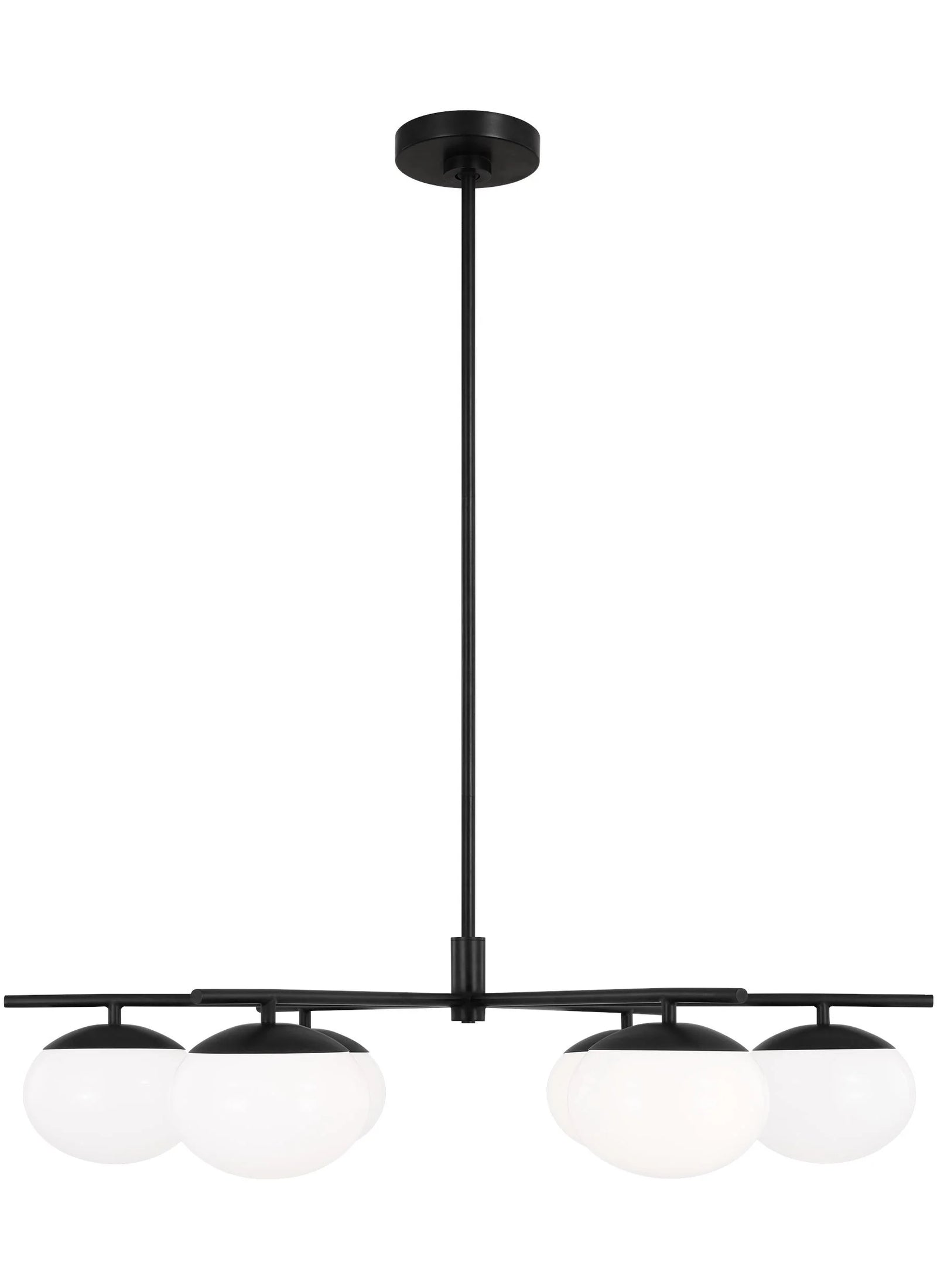 Ellen Degeneres Lune 6 Light Aged Iron Chandelier Lighting Affairs