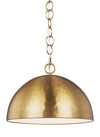 Ellen Degeneres Whare 1 Light Burnished Brass Medium Pendant Lighting Affairs