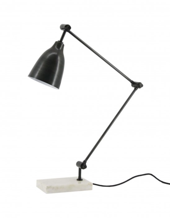 Ella Table Lamp in Antique Zinc