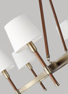 Ralph Lauren Katie 8 Light Large Brass Chandelier Lighting Affairs