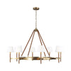 Ralph Lauren Katie 8 Light Large Brass Chandelier Lighting Affairs