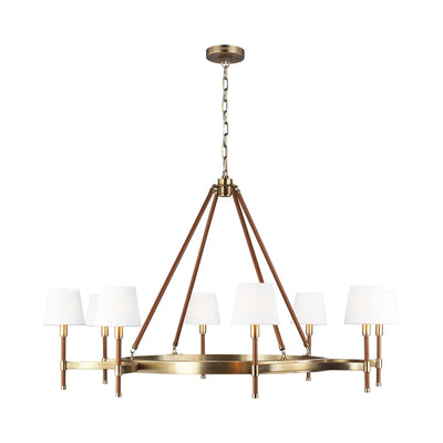 Ralph Lauren Katie 8 Light Large Brass Chandelier Lighting Affairs