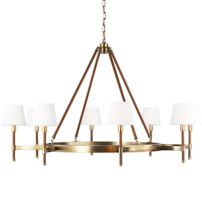 Ralph Lauren Katie 8 Light Large Brass Chandelier Lighting Affairs