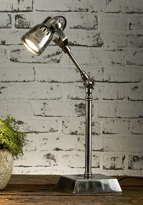 Focal Desk Lamp Antique Silver