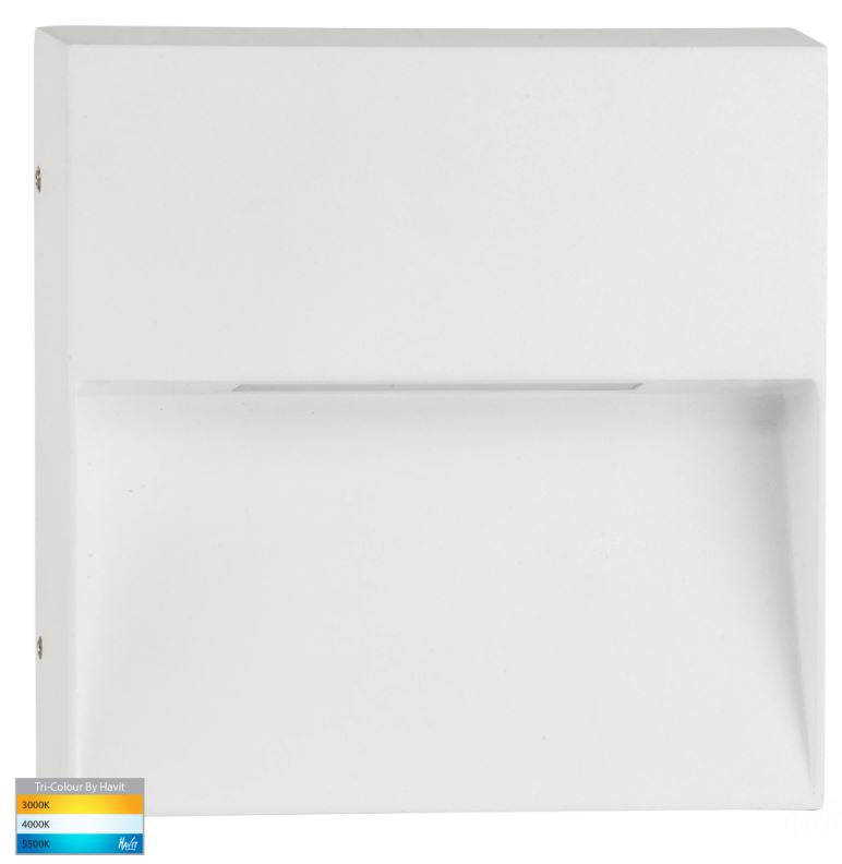 Virsma White Square LED Step Light