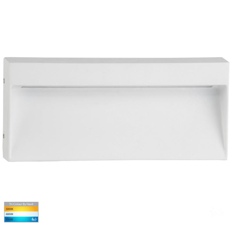 Virsma White Rectangle LED Step Light