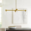 AERIN Moritz 4 Light Burnished Brass Pendant