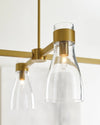 AERIN Moritz 4 Light Burnished Brass Pendant