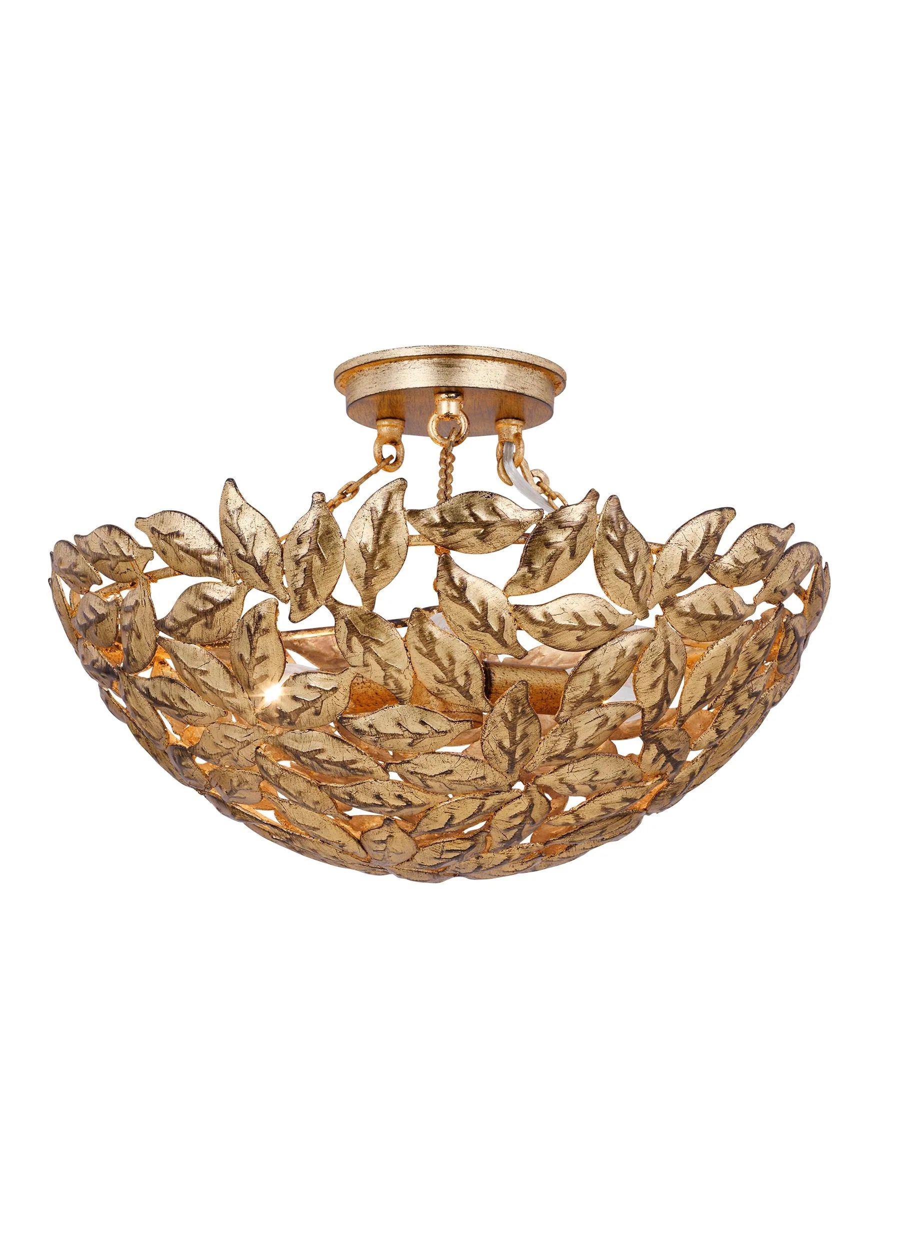 Leaf semi shop flush ceiling light