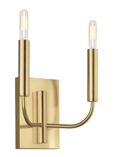 Ellen Degeneres Brianna 2 Light Burnished Brass Wall Sconce Lighting Affairs