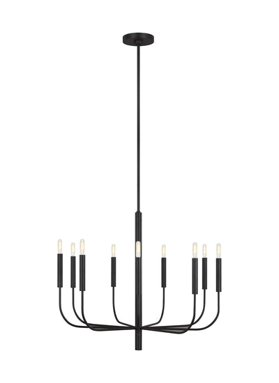Ellen Degeneres Brianna 9 Light Aged Iron Small Chandelier