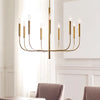 Ellen Degeneres Brianna 9 Light Burnished Brass Small Chandelier Lighting Affairs