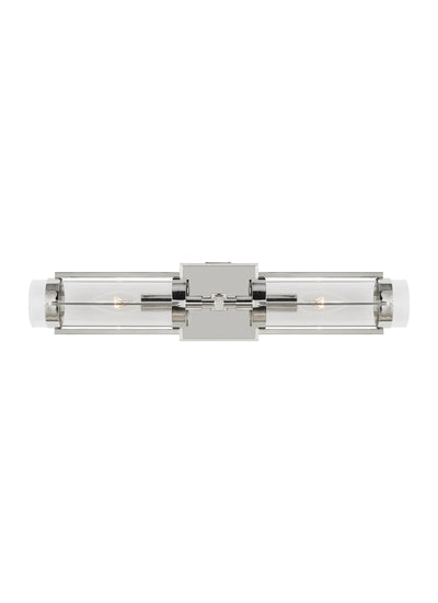 Ralph Lauren Flynn 2 Light Polished Nickel Linear Sconce Lighting Affairs