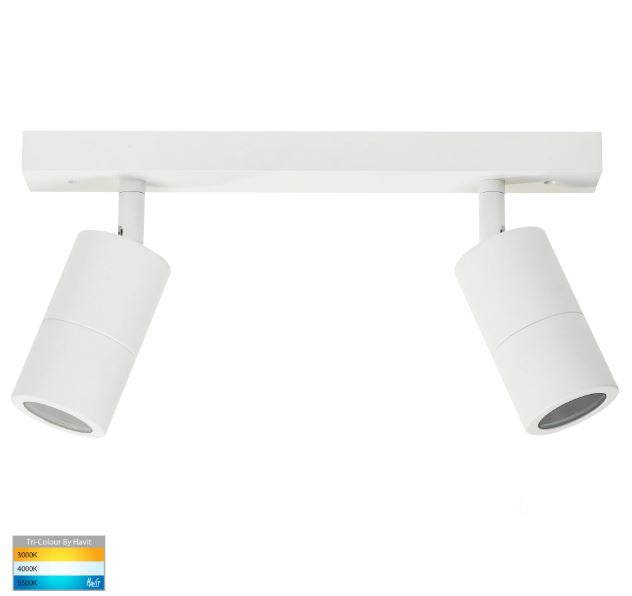 Tivah White 2 Light TRI Colour LED Bar Lights