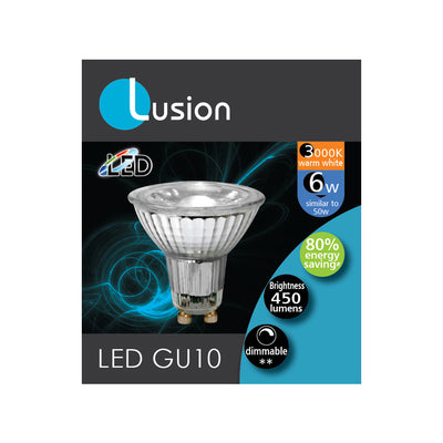 GU10 LED Full Glass Dimmable Lamp