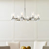 Chapman & Myers Geneva 8 Light Polished Nickel Chandelier Lighting Affairs