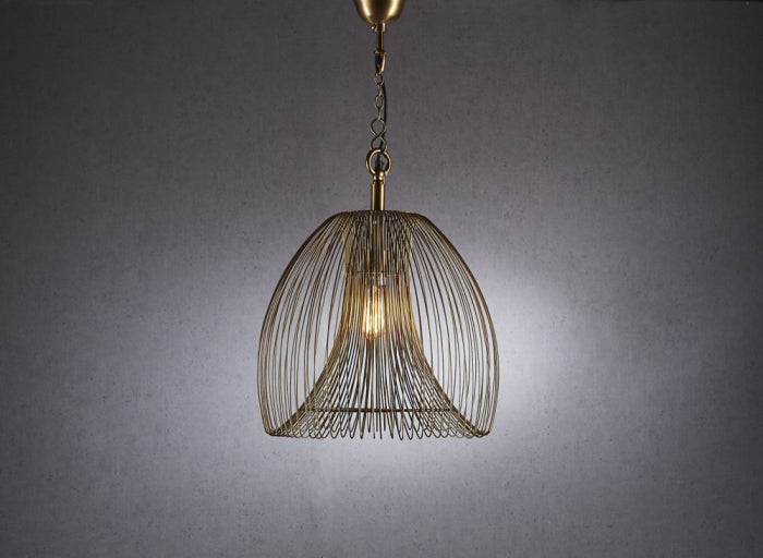 Gold Fiddle Large Pendant Lamp