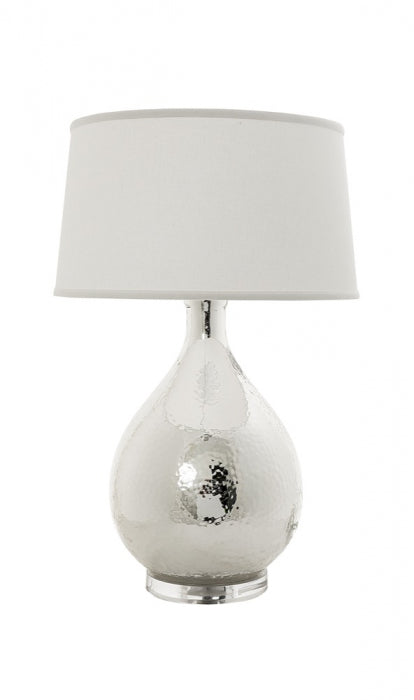 Halo Table Lamp with Off White Shade