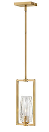 Hinkley Ana 1 Light Heritage Brass Small Pendant Lighting Affairs