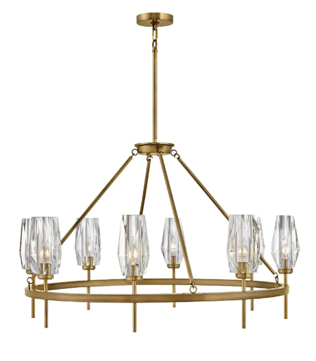 Hinkley Ana 8 Light Heritage Brass Chandelier Lighting Affairs