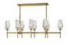 Hinkley Ana 8 Light Heritage Brass Linear Chandelier Lighting Affairs
