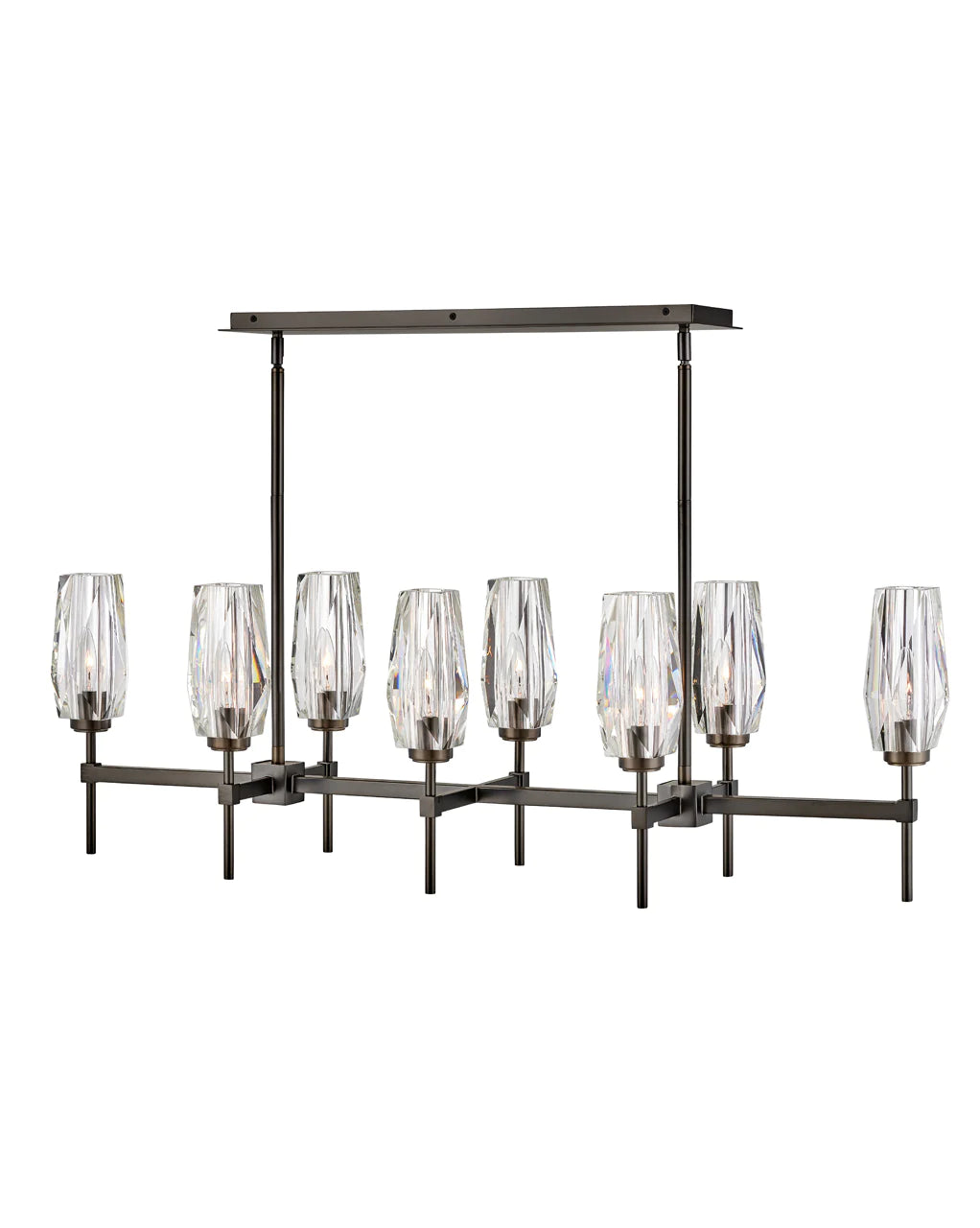 Hinkley Ana 8 Light Linear Black Chandelier Lighting Affairs