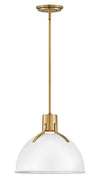 Hinkley Argo 1 Light Polished White Pendant Lighting Affairs