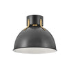 Hinkley Argo 1 Light Satin Black Flush Mount Lighting Affairs