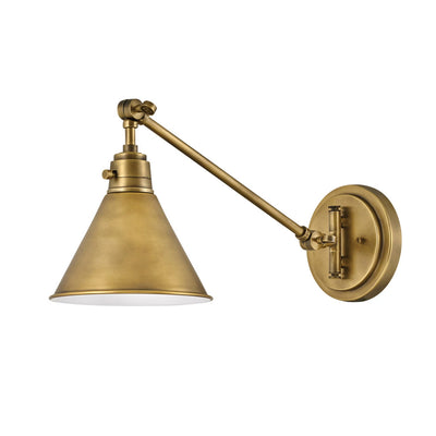 Hinkley Arti 1 Light Heritage Brass Medium Swing Arm Wall Bracket Lighting Affairs