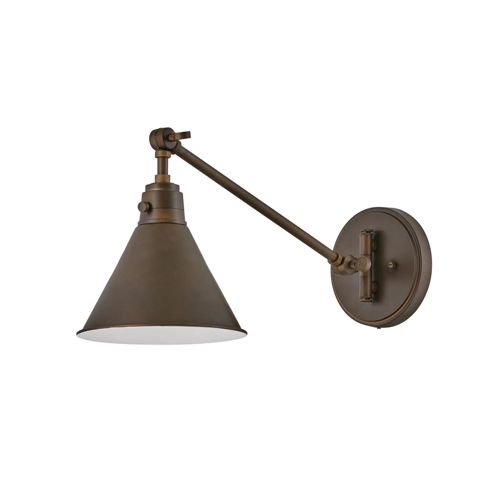 Hinkley Arti 1 Light Olde Bronze Medium Swing Arm Wall Bracket Lighting Affairs