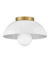 Hinkley LARK Stu 1 Light Matte White Small Flush Mount Ceiling Light Lighting Affairs