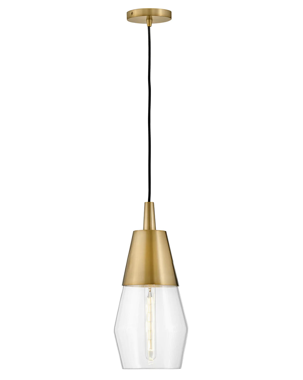 Hinkley Lark Livie 1 Light Lacquered Brass Pendant Lighting Affairs