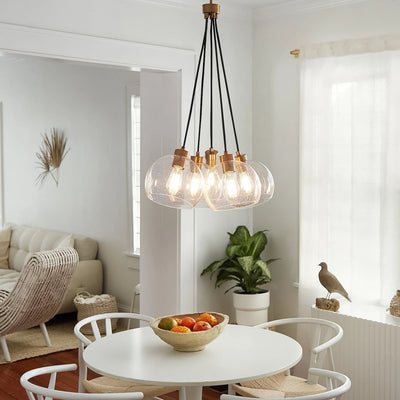 Hinkley Lark Rumi 5 Light Lacquered Brass Pendant Lighting Affairs