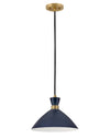 Hinkley Lark Simon 1 Light Matte Navy Pendant Lighting Affairs