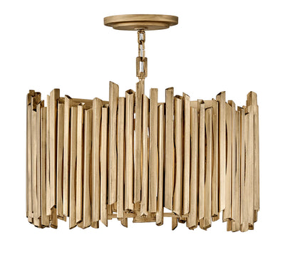 Hinkley Roca 3 Light Burnished Gold Pendant Lighting Affairs