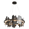 Hubbardton Ardesia Circular Black LED Pendant