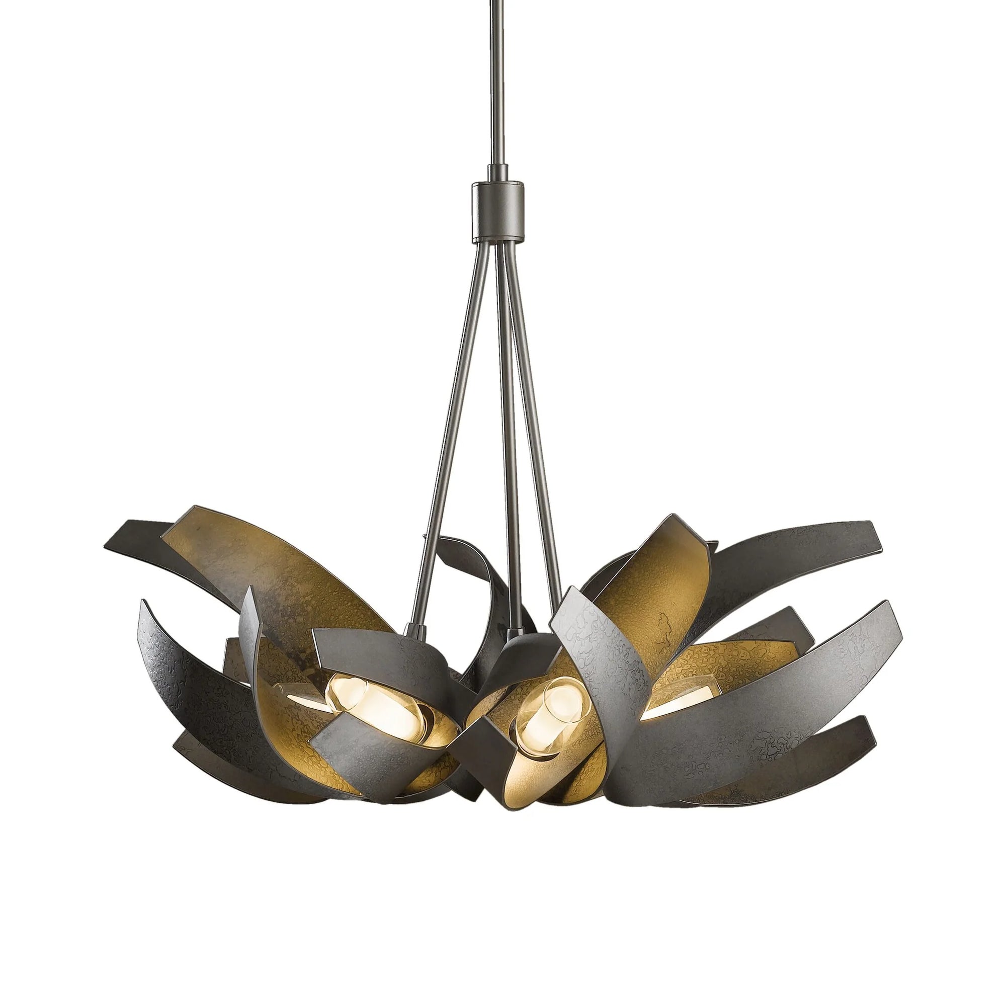 Hubbardton Forge Corona 6 Light Dark Smoke Chandelier Lighting Affairs