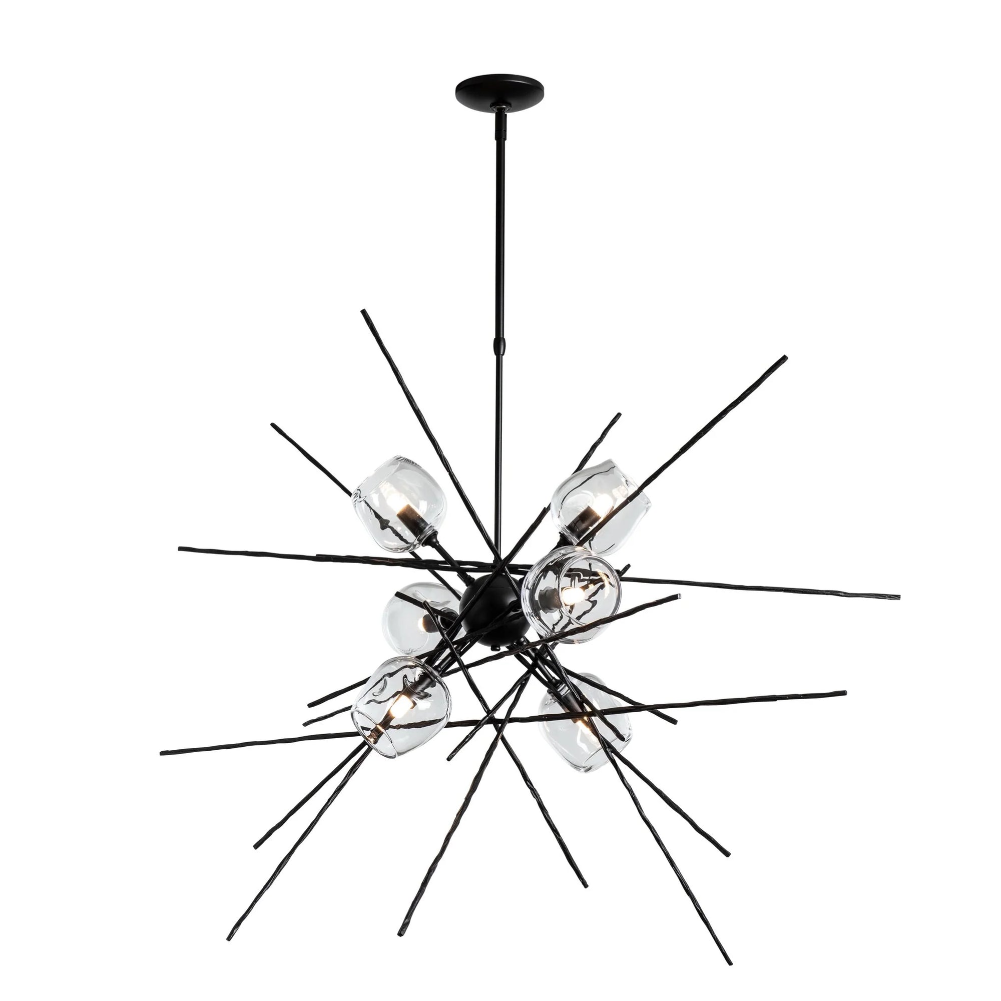 Hubbardton Forge Griffin Starburst Black Pendant Lighting Affairs