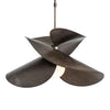 Hubbardton Forge Hibiscus Dark Smoke Large Pendant Lighting Affairs